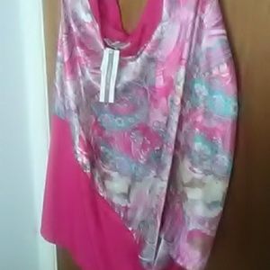 Ladies super plus size pull over blouse